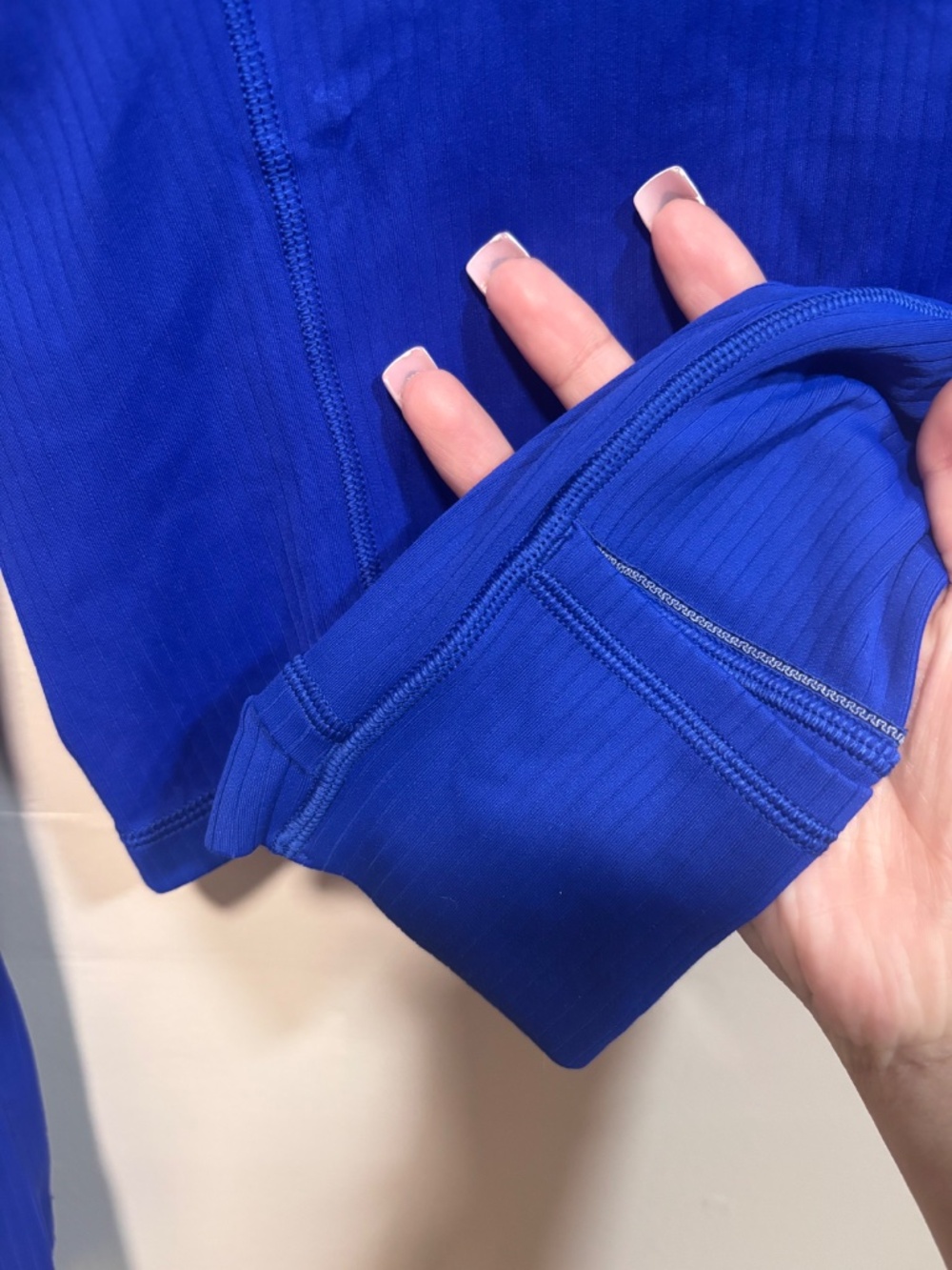 Lululemon Its Rulu Ribbed Cropped Half Zip *Updated M - Picture 5 of 7